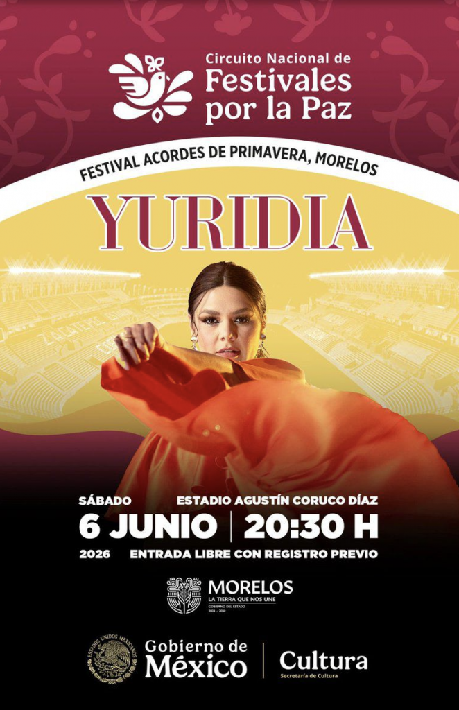 Yuridia en el Festival Acordes de Primavera: La estrella sonorense se une al Circuito Nacional de Festivales por la Paz con un magno concierto gratuito en Morelos 33 image 113