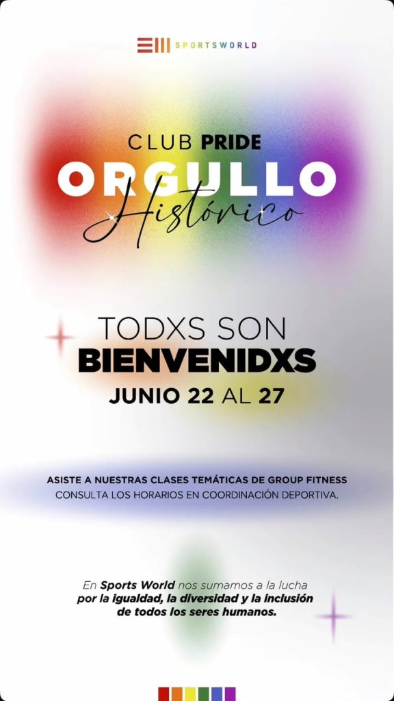 Orgullo en movimiento: Sports World celebra la diversidad en sus clubes 33 Imagen 2