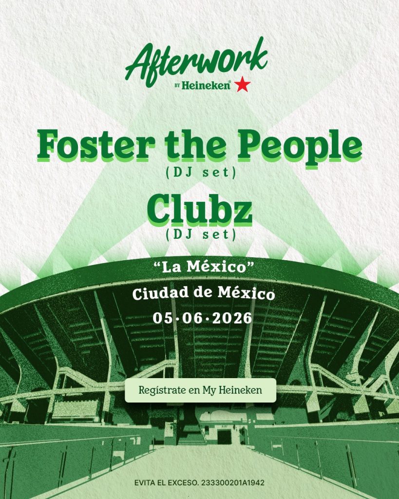 Rituales urbanos y desconexión laboral: Foster The People y Clubz encabezan el regreso de Afterwork en La México 32 WhatsApp Image 2026 06 03 at 12.17.00 1