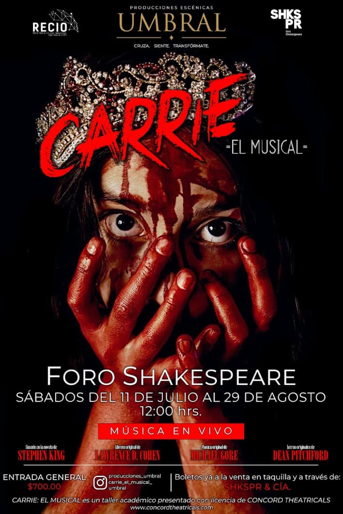 Carrie: El Musical llega al Foro Shakespeare: Una explosión de poder y dolor que no te puedes perder 27 CArrie Thunder nomada