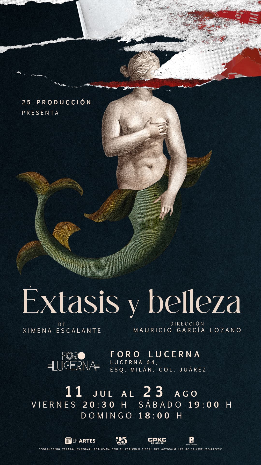 Helena de Esparta rompe el silencio: Éxtasis y Belleza llega al Foro Lucerna con una mirada contemporánea 27 EXTASIS STORY 1
