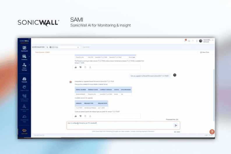 SonicWall revoluciona la ciberseguridad para MSPs: La IA generativa llega para eliminar el error humano 31 Screenshot at Jul 06 17 19 46