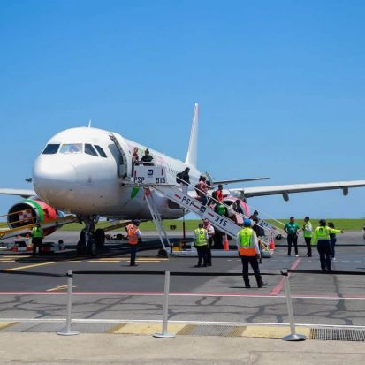 Vuelo Inaugural Viva Aerobus Foto de Gobierno de Colima
