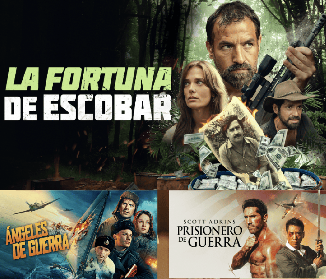 Acción al límite en Adrenalina Pura+ con el estreno estelar de La fortuna de Escobar 25 adrenalina julio