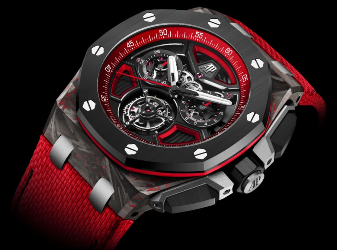 Audemars Piguet desafía la tecnología: Presenta el nuevo Royal Oak Offshore Tourbillon Volante Cronógrafo con carbono CFT 25 EL ROYAL OAK OFFSHORE TOURBILLON thunder nomada