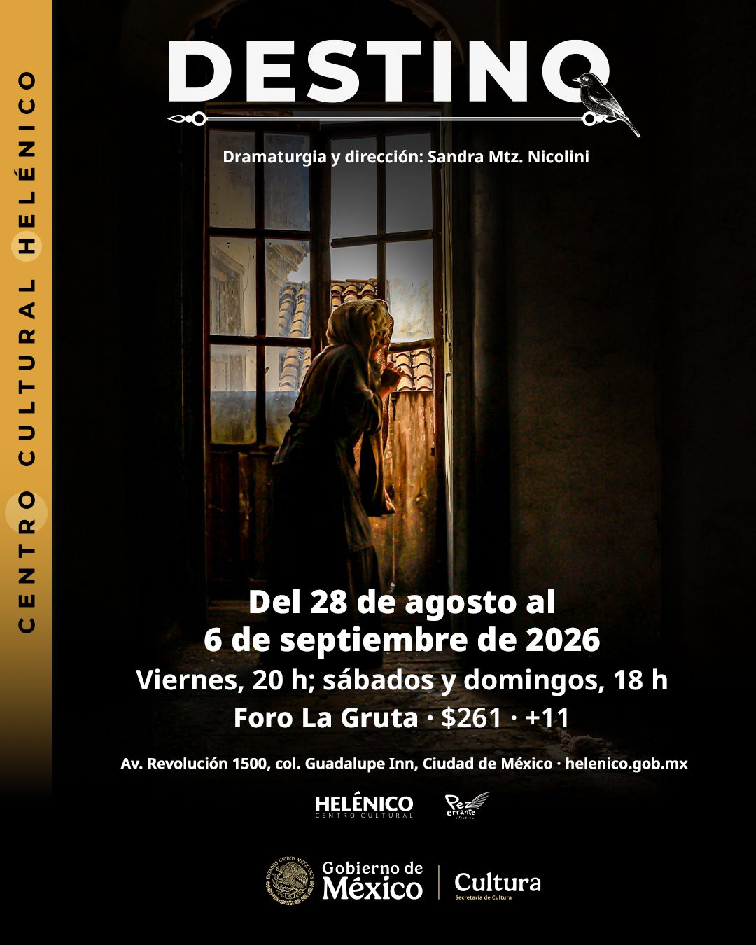 ¿Cuánto puede destruir el amor cuando tenemos miedo de dejar ir? “Destino” lleva la soledad y el apego al escenario 26 Helenico Destino redes