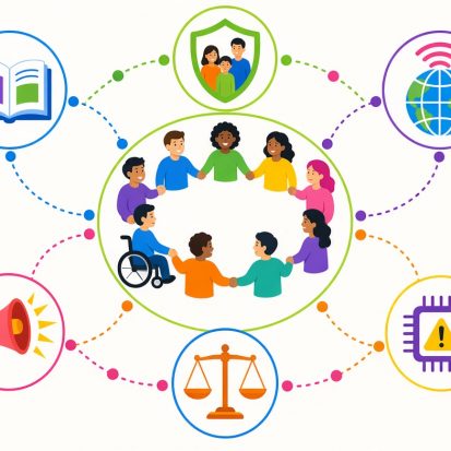 Imagen Conceptual IA Derechos de las Audiencias