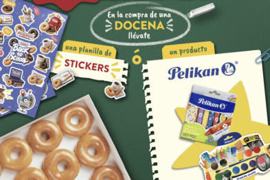 Krispy Kreme y Pelikan se unen para endulzar el regreso a clases con regalos y promoción de 2x1 33 donas pelikan thunder