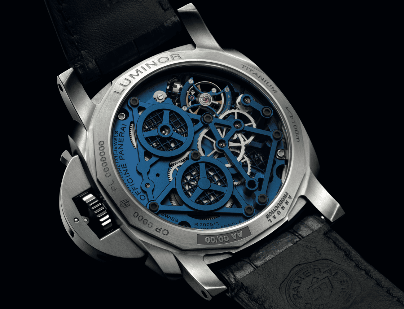 Panerai presenta el exclusivo Luminor Tourbillon PAM01784: ingeniería de vanguardia en una caja de titanio de 47 mm 25 Luminor Tourbillon PAM01784 1