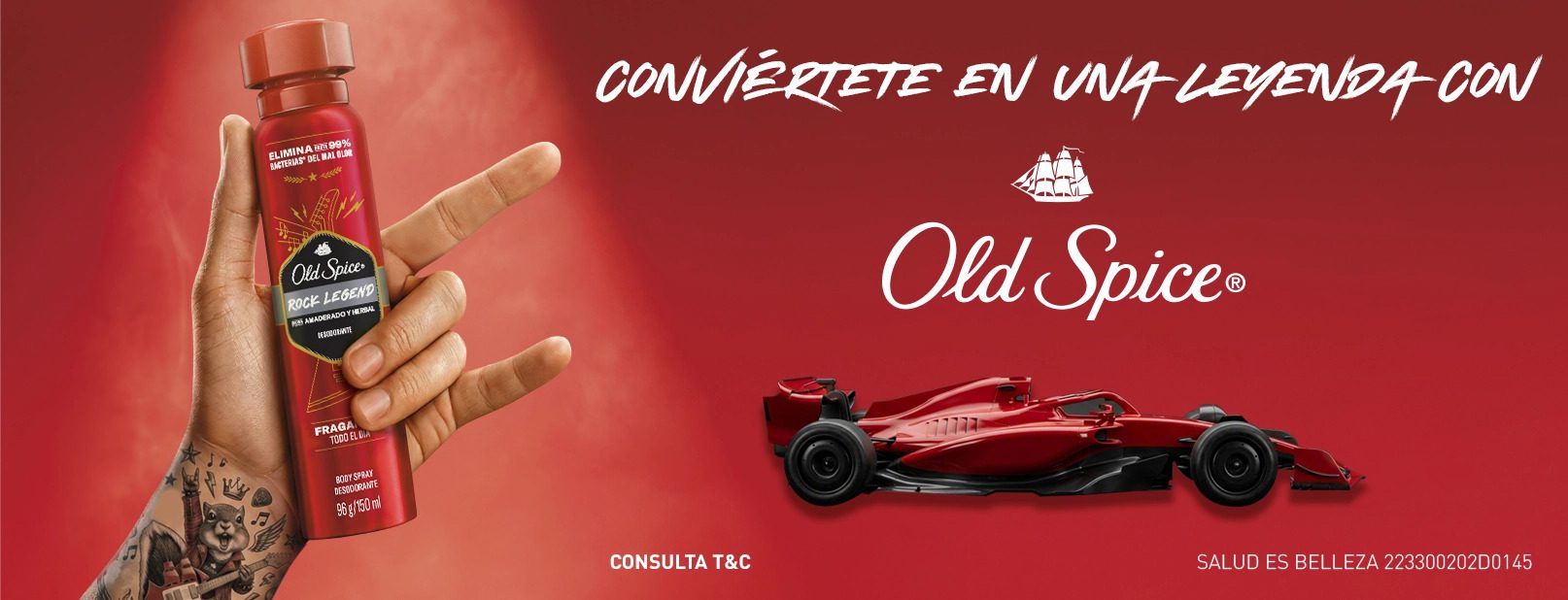 Old Spice lanza la dinámica #HueleALeyenda: gana una experiencia exclusiva en el Autódromo Hermanos Rodríguez 25 OLD SPICE HUELE A LEYENDA BM 80