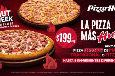 Pizza Hut enciende septiembre con el regreso de Hut Week: arma tu pizza grande con hasta 8 ingredientes por $199 36 Pizza Hut Week 2026